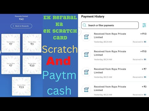 scratch karo or Paytm cash earning/scratch karte hi paise sidhe Paytm me live 🔴 atend withdrawal