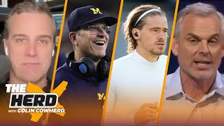 What to expect from Justin Herbert with Jim Harbaugh as HC, talks 2024 QB draft class | THE HERD