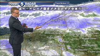 Intense snow squalls moving in during commute