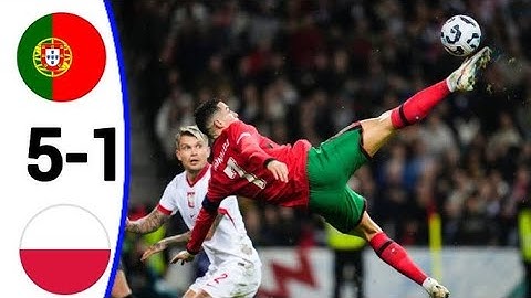 Portugal vs Poland 5-1 Highlights & All Goals 2024