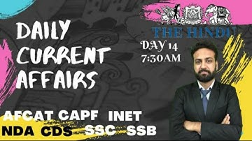Daily Current Affairs: NewsPaper Analysis for Defence Exams | SSB/NDA/CDS/CAPF | Learn with Sumit