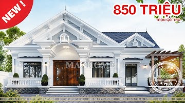 ĐẲNG CẤP MẪU NHÀ MÁI THÁI 1 TẦNG AI XEM CŨNG MÊ | MH00324