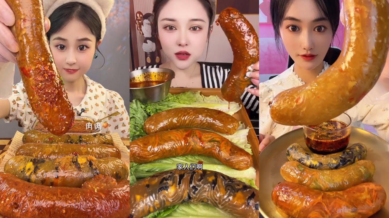 EATING VEGETABLE SAUSAGE DISH WITH SAUCE ASMR SEBZE SOSİS YEMEK SATİSFYİNG MUKBANG