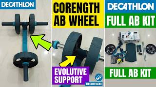 Decathlon Corength Weight Training Ab Wheel With Or Without Elastic Band Support | Domyos