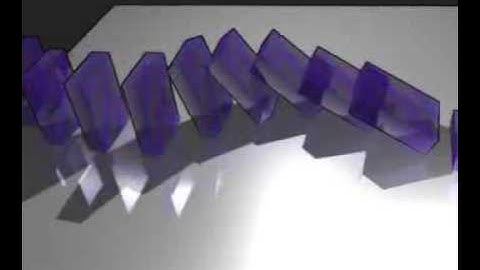 My first blender game engine animation - dominoes and blocks