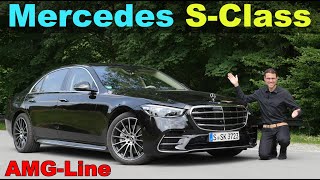 new Mercedes S-Class AMG-Line S500 FULL REVIEW with Autobahn and night driving V223 2022