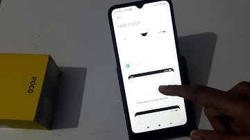 Poco M3 Notch Hidden Unhide kaise kare, How to Notch Hidden Unhide Poco M3