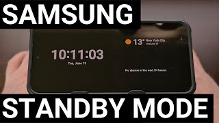 Samsung Galaxy One UI had Standby Mode Years before iOS with Landscape AOD Feature