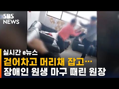 &amp;quot;머리채 잡고 내동댕이&amp;quot;…원장의 황당한 변 / SBS / 실시간 e뉴스
