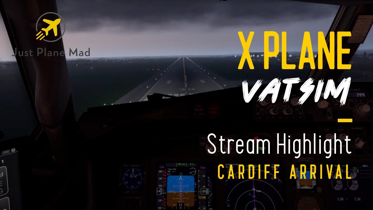X Plane 11 - Landing at Cardiff International