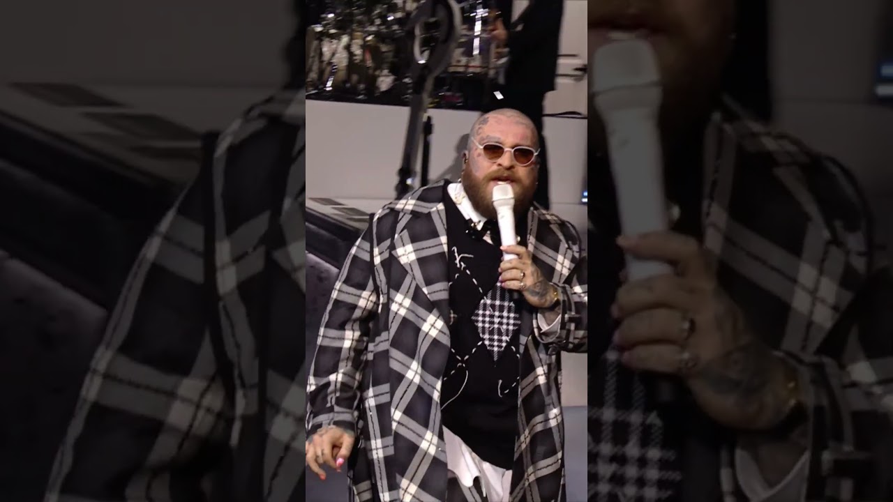 Teddy Swims performing "The Door" at the BRIT Awards 2025