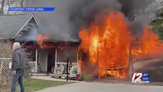 Smithfield home destroyed by fire; 7 displaced