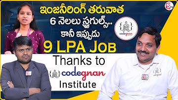 Codegnan : Student get Palced at Morgan Stanley  with 9 LPA | The Best Coding Institute | MR NAG