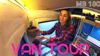 VAN TOUR → Una Arquitecta y un Ingeniero diseñan y construyen este MOTORHOME MB 180  Chez Team