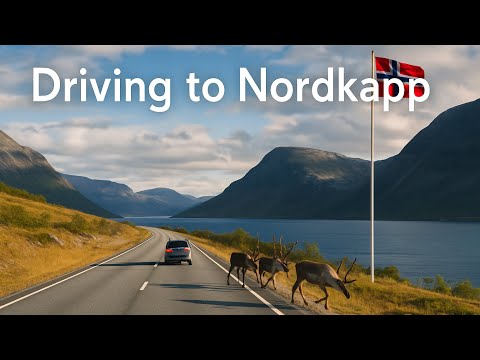 Driving to Nordkapp, from Lakselv to Valan, 169 km of northern landscapes