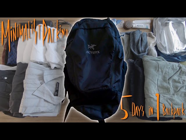 ARC'TERYX MANTIS 26 BACKPACK / Minimalist Packing 5 Days in 1