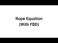 Video 7 - Rope Equation with FBD