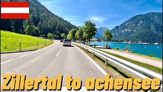 Driving in Austria from zillertal arena to achensee