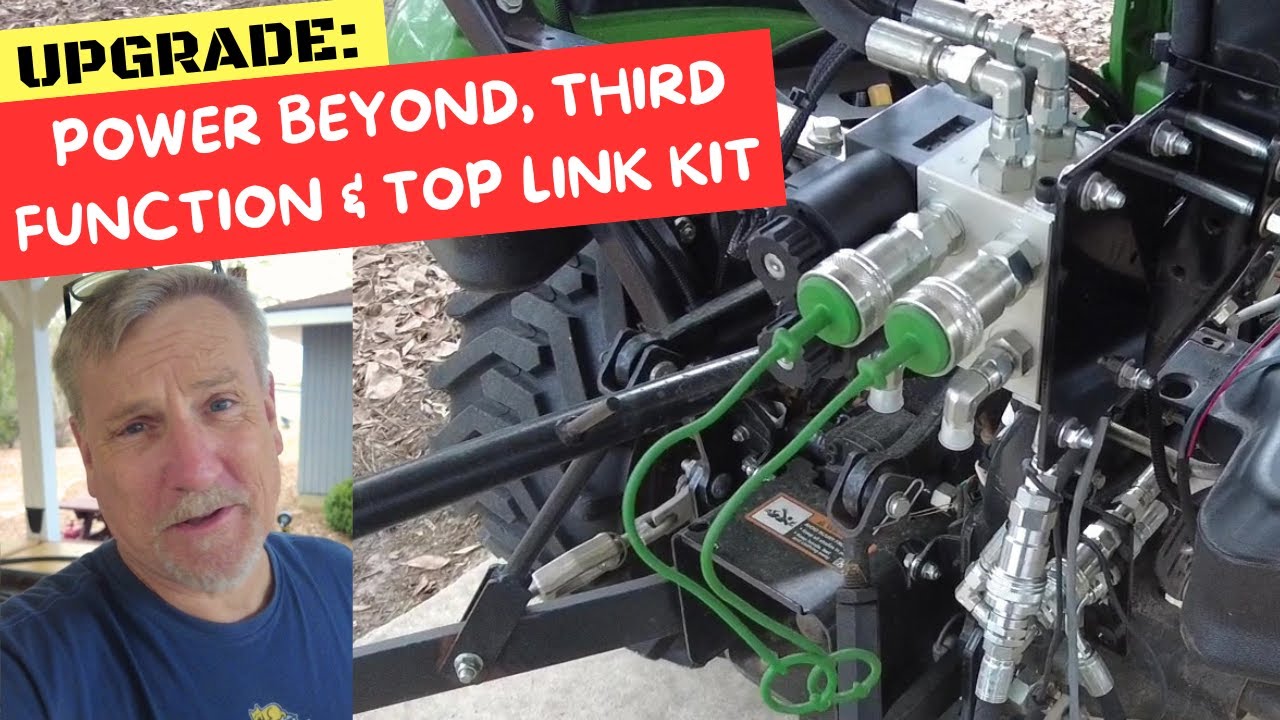 John Deere 1025R Upgrade - Summit Hydraulics Power Beyond, Third Function, and Top Link Kits