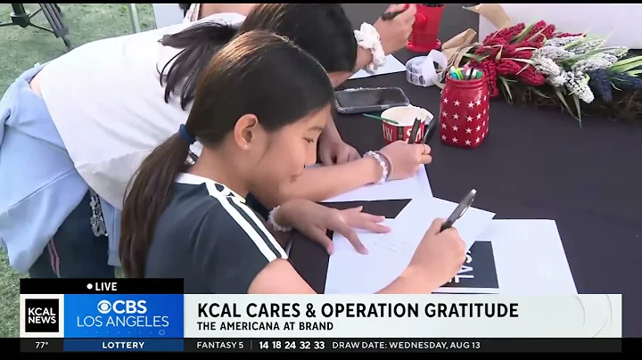 KCAL at The Grove & Americana | Power of saying "Thank You" with Operation Gratitude