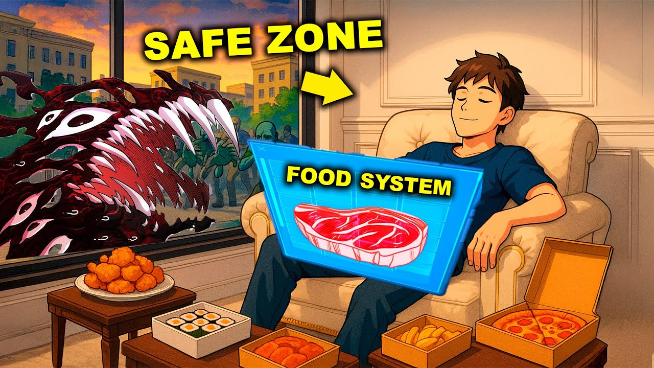 While there's an apocalypse outside, he has unlimited resources and a portal in his apartment Manhwa