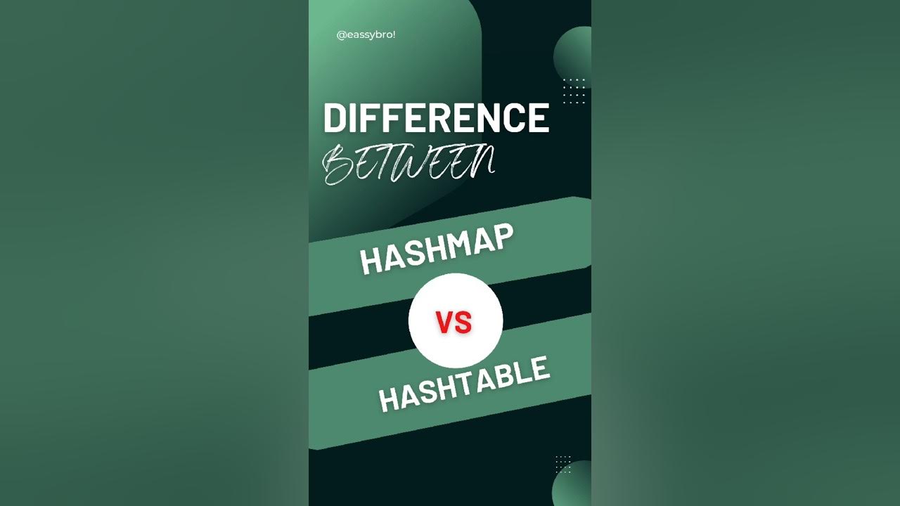 Hashmap vs Hashtable #shorts #hashing - YouTube