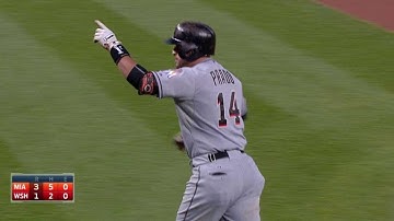 MIA@WSH: Prado drives a two-run homer to left-center