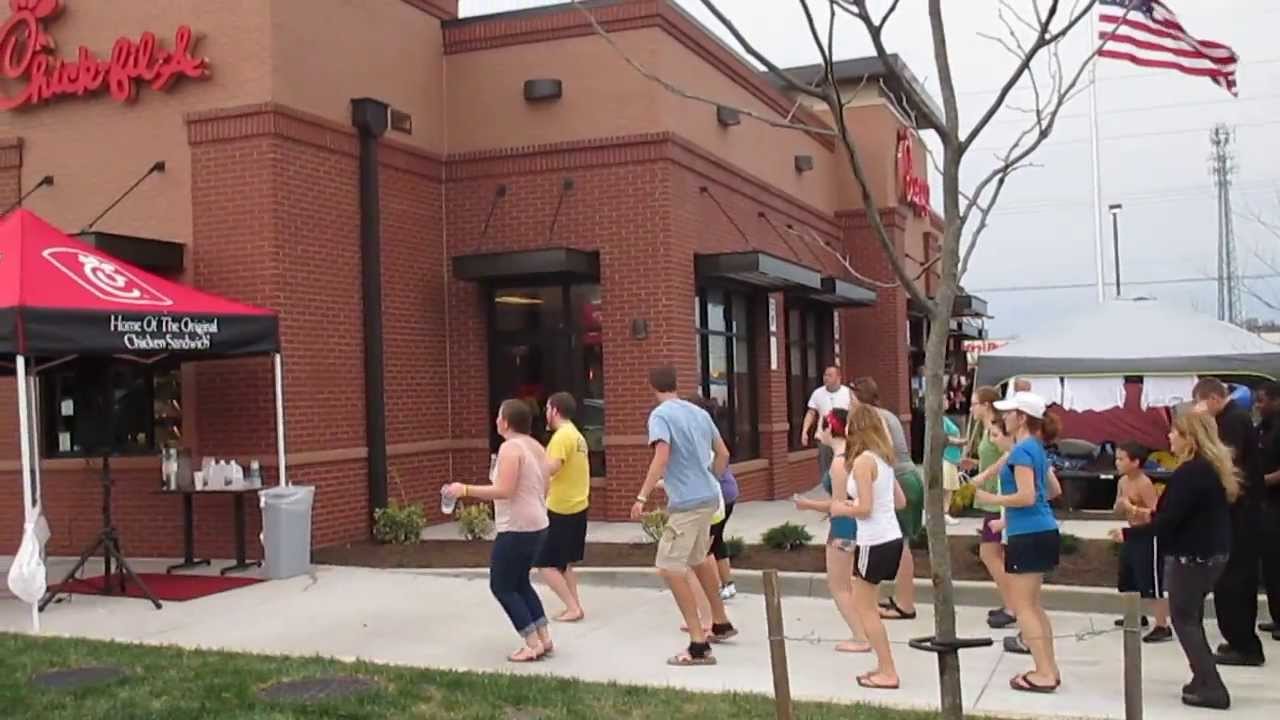 ChickFilA York PA Store Campout Grand Opening Celebration Rockin Out