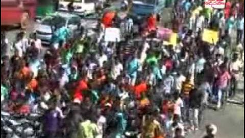 Protest by students of Ruhuna University