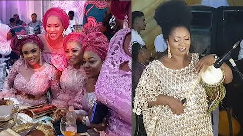 Ara dazzles with her talking drum as Fathia,Iyabo Ojo &Liz Da Silva snaps at Ayo Adesanya birthday