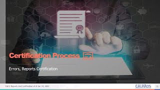 20-21 Fall 2 Reporting and Certification - Module-D - Certification Process