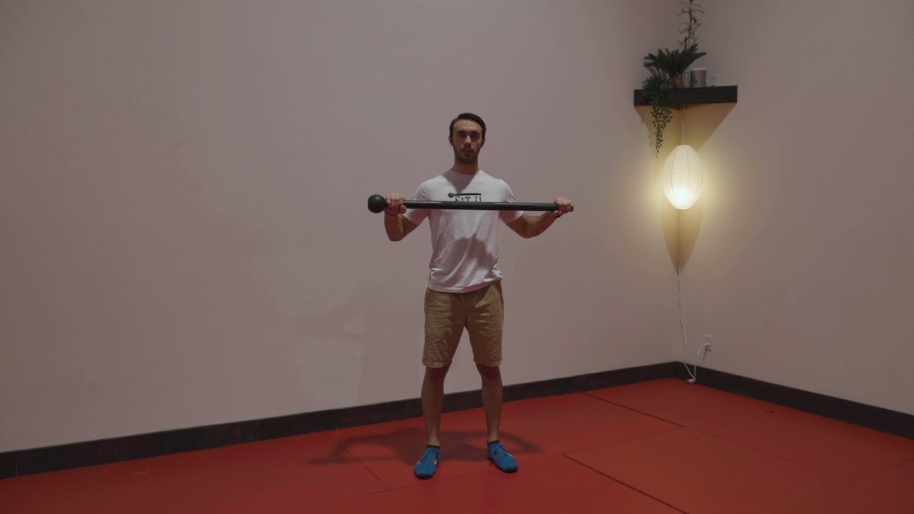 Steel Mace 101: Standing Chest Press - YouTube