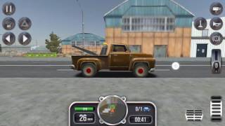 extreme truck simulator primer trabajo con la quita nieve y la grúa screenshot 2