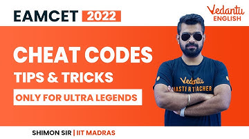 EAMCET 2022: Cheat Codes - Tips & Tricks [EAMCET Preparation Strategy] | Shimon Sir | Vedantu Enlite