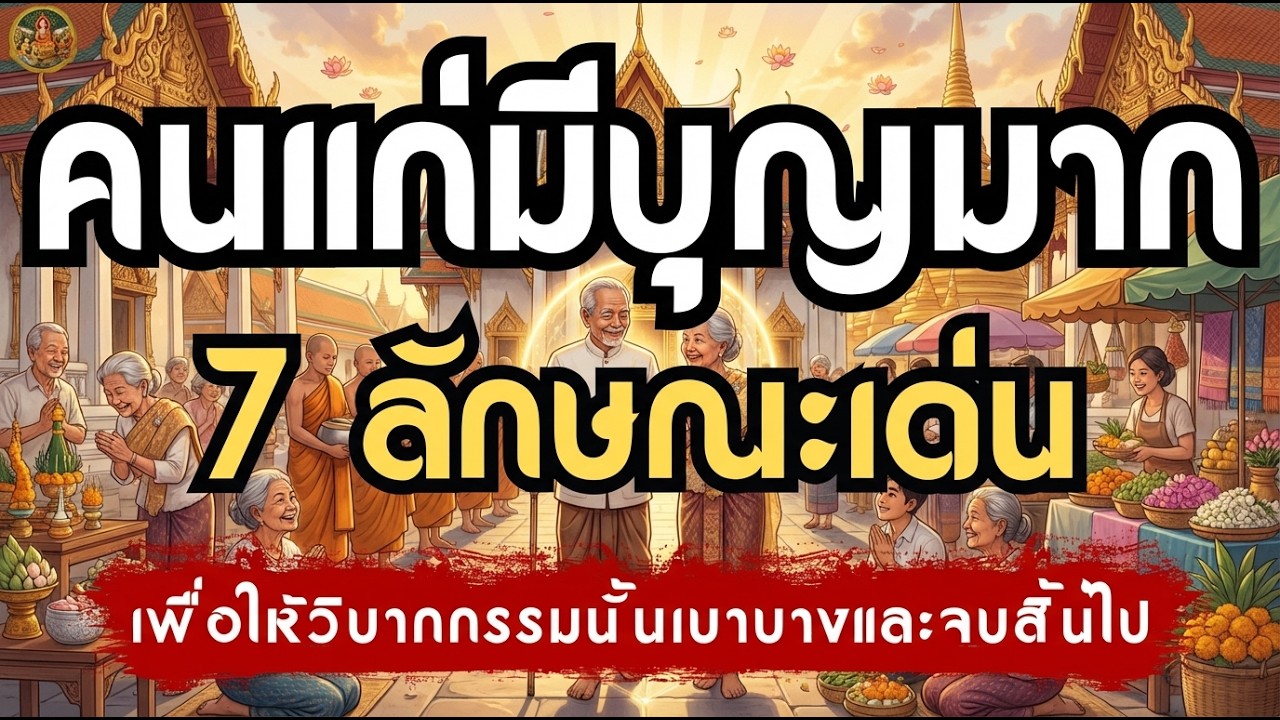 คนแก่มีบุญมาก 7 ลักษณะเด่น เพราะผลบุญหนุนนำให้ชีวิตมีแต่ความสุข | เรื่องเล่าชาติสุดท้าย