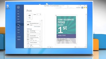 Print a Document in Microsoft® Word 2013 on Windows® 8 PC