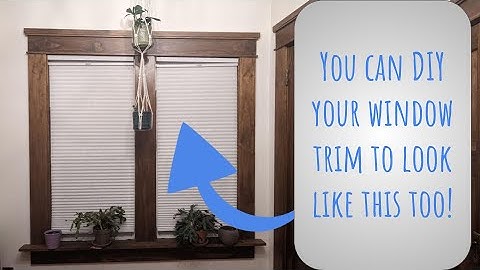 DIY craftsman style window trim (Step 3 in redoing your trim)