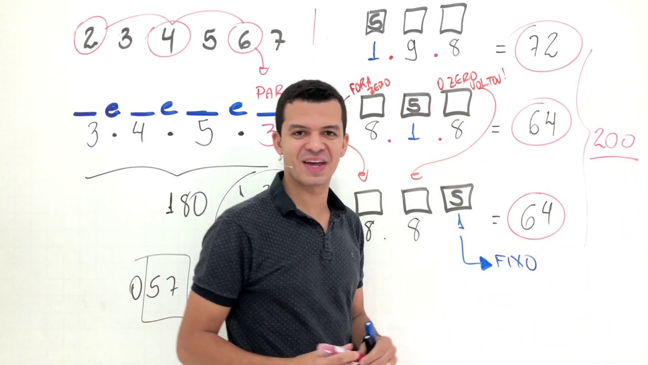 Uece 2019. Quantos são os números inteiros positivos com três dígitos distintos..... Análise