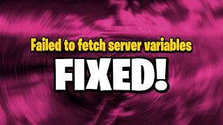 FiveM Fails to Fetch Server Variables Once or Twice, Then Joins