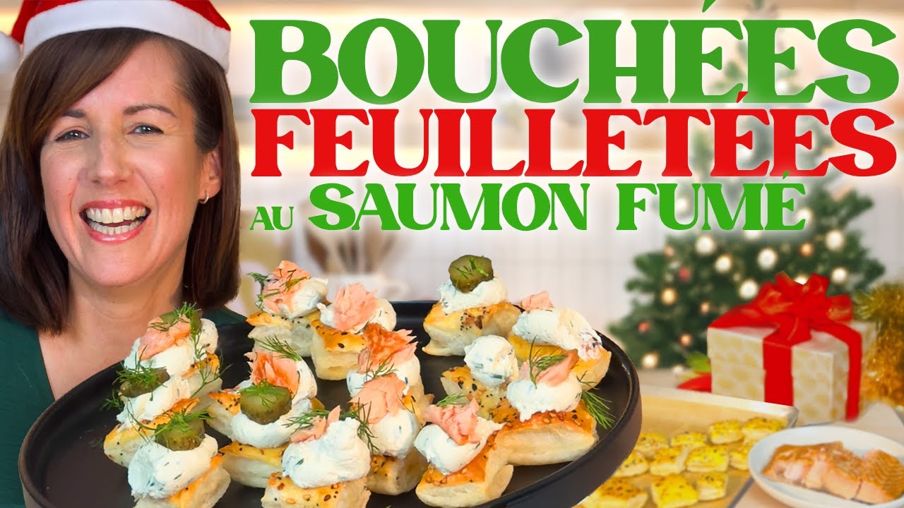 BOUCHÉES FEUILLETÉES AU SAUMON FUMÉ