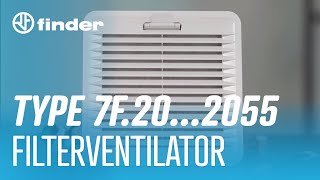 Finder 7F.20...2055 Filterventilator - Aansluiten Instellen