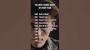 Thumbnail of The Most Iconic Songs of Every Year 😁🎙️🎼 #shorts #music #iconic #80smusic #music #80s
