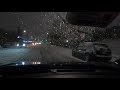 GoPro Hero 9 4K | Drive from the airport in New York City Snow Storm 2020