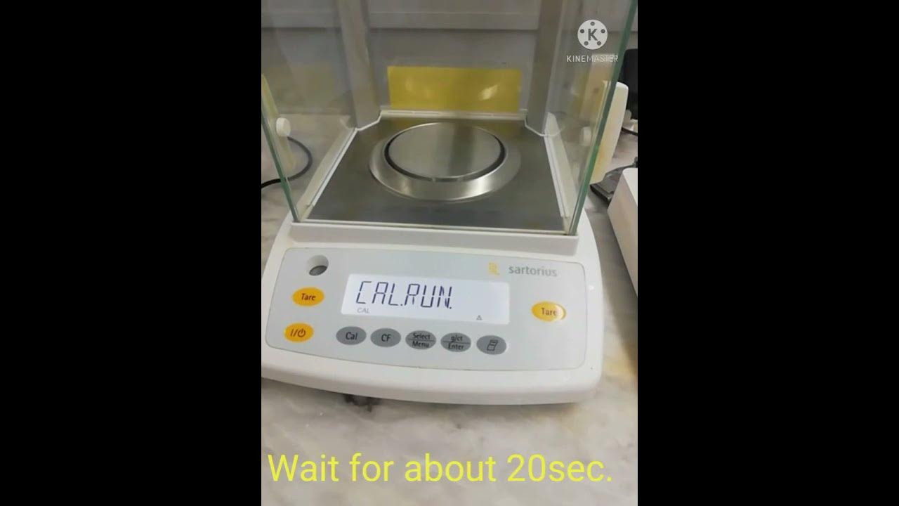 HOW TO CALIBRATE SARTORIUS ANALYTICAL BALANCE YouTube