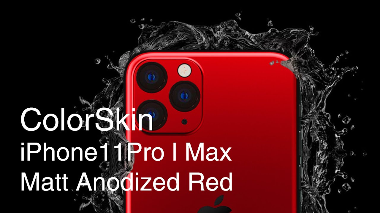 ColorSkin iPhone11 PRO Wrap Skin Matt Anodized Red YouTube