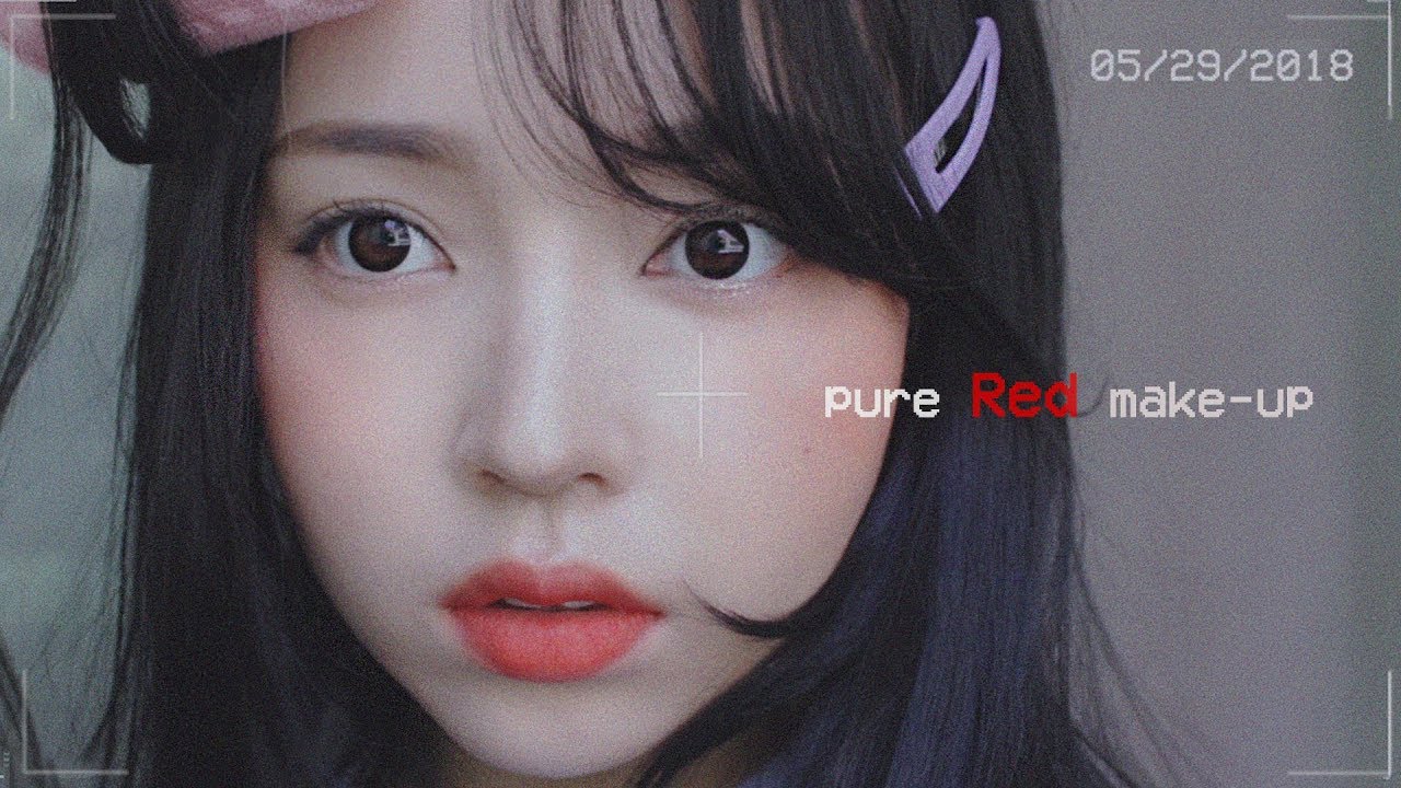 Pure Red Makeup🍎 흑발에 찰떡, 퓨어 레드 메이크업