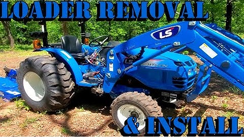 Ditching the Bucket on a LS Tractor