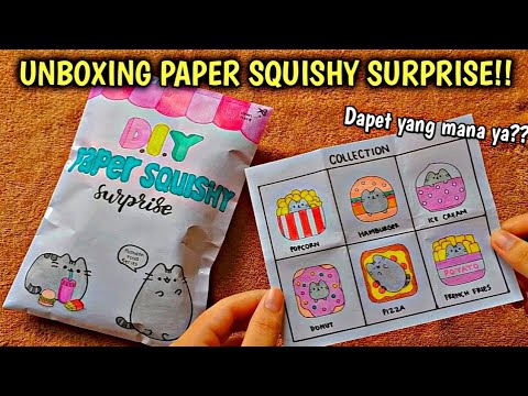 UNBOXING D.I.Y PAPER SQUISHY SURPRISE (Homemade) | Pusheen Series - YouTube