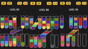 Water sort puzzle level 106 107 108 109 110 Gameplay