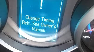 como reinisiar la Luz change timing belt see owner s manual en un chevi crueze